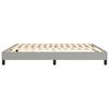 vidaXL Boxspring-sängram ljusgrå 160x200 cm tyg