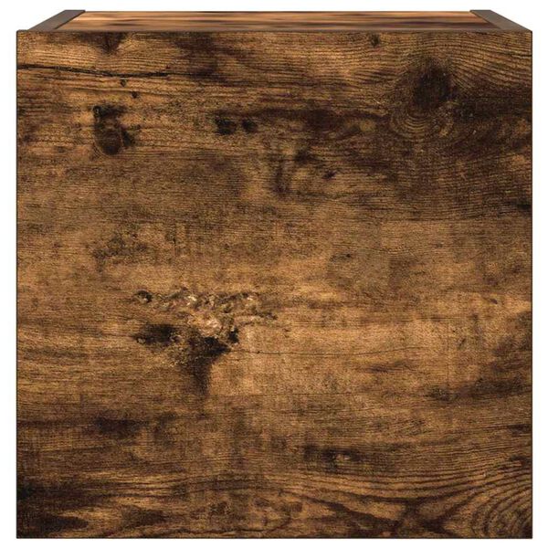 vidaXL Väggmonterad tv-bänk rökfärgad ek 30,5x30x30 cm