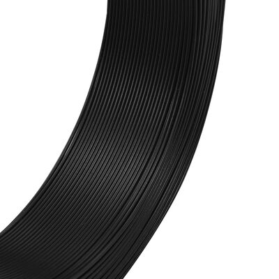 vidaXL Stagtråd 250 m 0,9/1,4 mm stål antracit