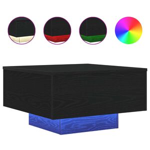vidaXL Svart ek 55 x 55 x 31 cm Konstruerat tr&auml;