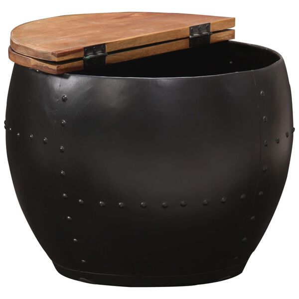 vidaXL Soffbord 53x43 cm massivt återvunnet trä