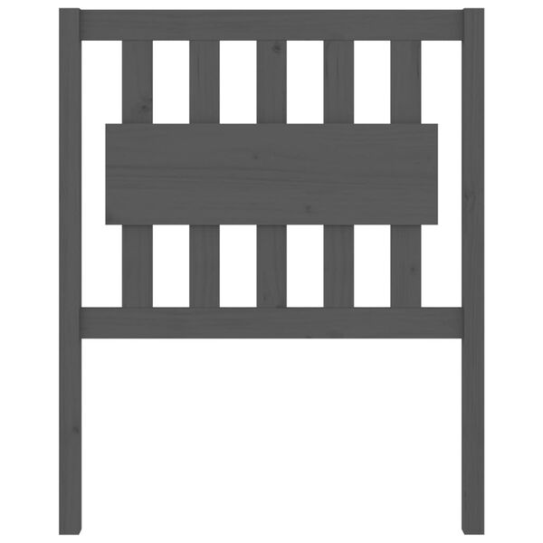 vidaXL S&auml;nggavel gr&aring; 80,5x4x100 cm massiv furu