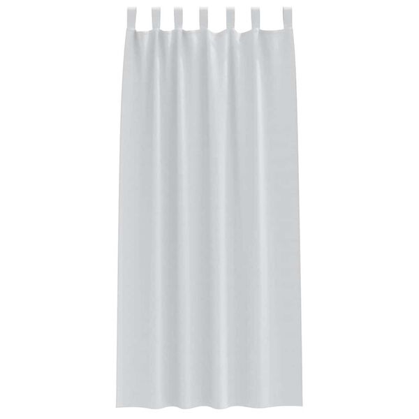 vidaXL Mörkläggningsgardiner med Ringar 2 pcs Ljusgrå 245 x 140 cm