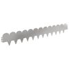 vidaXL Kant f&ouml;r gr&auml;smatta 50 pcs 103 x 15 cm St&aring;l Silver
