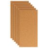 vidaXL Korkskiva 6 pcs Brun 100 x 50 cm Kork