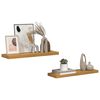 vidaXL V&auml;gg hylla 2 pcs Beige 80 x 23,5 x 4 cm Konstruerat tr&auml;