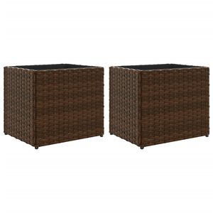 vidaXL Odlingsl&aring;dor 2 st brun 36x30x32 cm konstrotting