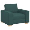 vidaXL Soffa 3 pcs M&ouml;rkgr&ouml;n 220 x 80 x 84 cm Linnenblandad tyg
