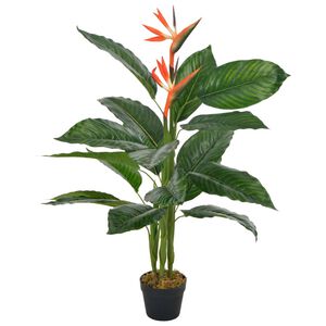 vidaXL Konstv&auml;xt Papegojblomma med kruka 100 cm r&ouml;d