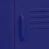 vidaXL Nattduksbord marinblå 35x35x51 cm stål