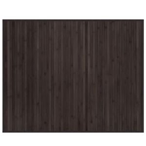 vidaXL Matta rektangul&auml;r m&ouml;rkbrun 80x100 cm bambu