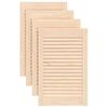 vidaXL Skåpluckor lamelldesign 4 st 61,5x39,4 cm massiv furu