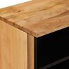 vidaXL TV-sk&aring;p med l&aring;da Naturf&auml;rg 80 x 33,5 x 46 cm Massivt mangotr&auml;