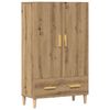 vidaXL H&ouml;gsk&aring;p artisan ek 70x31x115 cm konstruerat tr&auml;