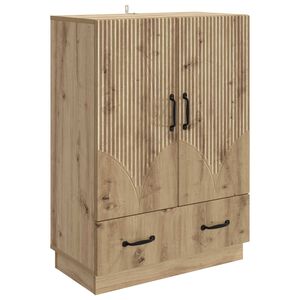 vidaXL Sideboard med l&aring;da Artisan-ek 66 x 34,5 x 92 cm Konstruerat tr&auml;