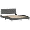 vidaXL Bed Frame without Mattress Dark Grey 160x200 cm Fabric