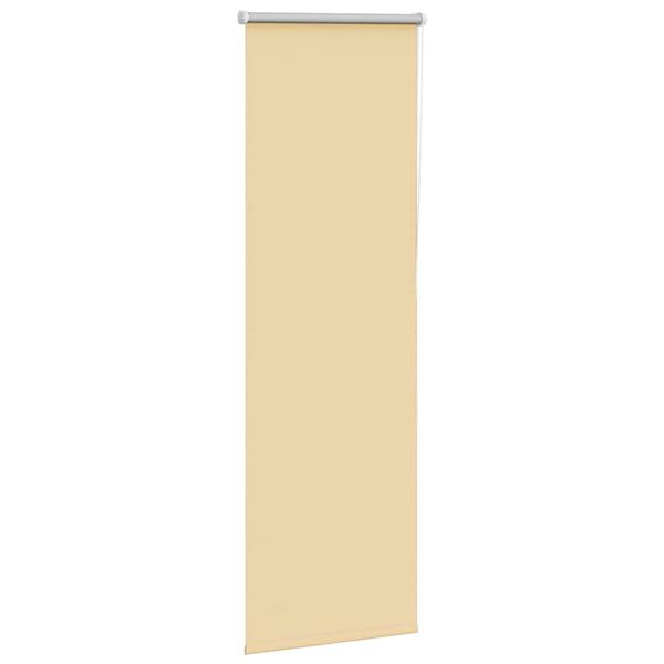 vidaXL Rullgardin m&ouml;rkl&auml;ggningsbar beige 40x150 cm tyg bredd 35,7 cm