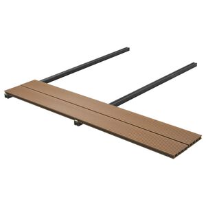 vidaXL D&auml;ckbr&auml;da 4 pcs Teak WPC