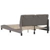 vidaXL Bed Frame without Mattress Taupe 120x200 cm Fabric