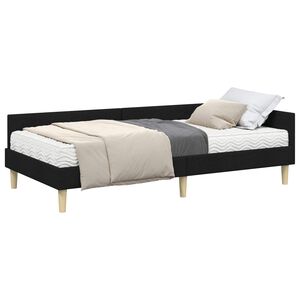 vidaXL H&ouml;rn S&auml;ngram med Madrass med madrass 2 pcs Gr&ouml;n tyg