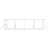 vidaXL Hundg&aring;rd f&ouml;r utomhusbruk silver 8x4x2 m galvaniserat st&aring;l