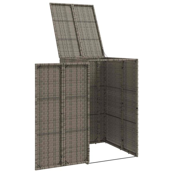 vidaXL Avfallshink Box Grå 65 x 80 x 115 cm polyeten