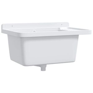 vidaXL V&auml;ggmonterat tv&auml;ttst&auml;ll vit 60x40x28 cm harts