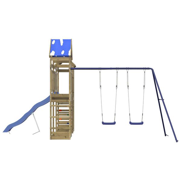 vidaXL Lekplats impregnerad furu