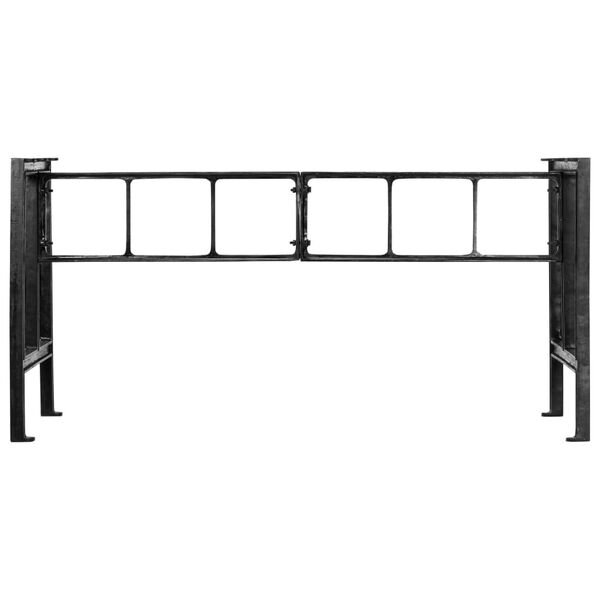 vidaXL Bordsben f&ouml;r matbord 150x68x73 cm gjutj&auml;rn