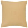 vidaXL Kuddar 2 st med folietryck beige och guld 40x40 cm sammet