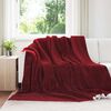 vidaXL Kastfilt Bordeaux R&ouml;d 240 x 270 cm Fleece