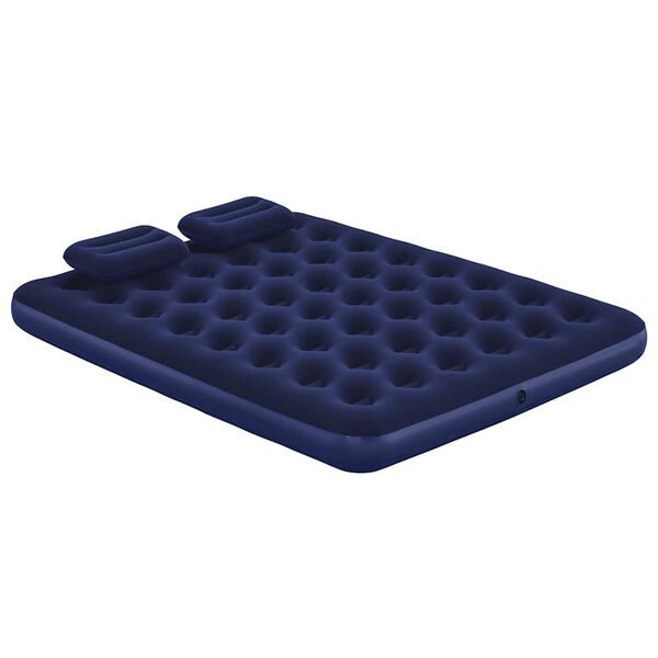 Bestway Luftmadrass med kudde och luftpump 203 x 152 x 22 cm 67374