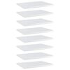 vidaXL Hyllplan 8 st vit h&ouml;gglans 40x30x1,5 cm konstruerat tr&auml;