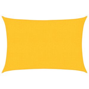 vidaXL Solsegel 160 g/m&sup2; rektangul&auml;r gul 2x2,5 m HDPE