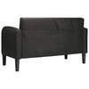 vidaXL Loveseat soffa svart 110 cm konstl&auml;der