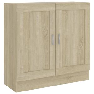 vidaXL Bokhylla sonoma-ek 82,5x30,5x80 cm konstruerat tr&auml;