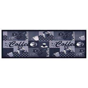 vidaXL K&ouml;ksmatta maskintv&auml;ttbar kaffe bl&aring; 60x180 cm