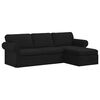vidaXL Soffa Svart 245 x 138 x 80 cm tyg