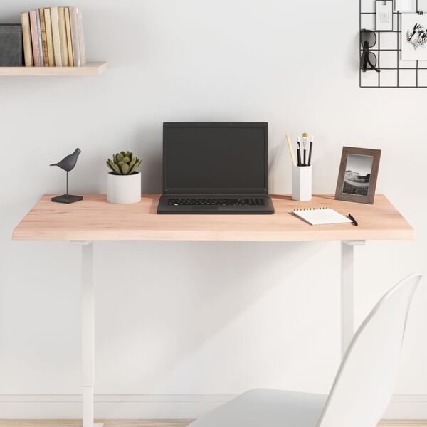 vidaXL Bordsskiva 100x40x2 cm obehandlad massiv ek