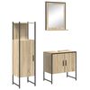vidaXL Badrumsm&ouml;belset 3 st Brun 60 x 33 x 60 cm Konstruerat tr&auml;