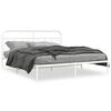 vidaXL S&auml;ngram med huvudgavel metall vit 193x203 cm