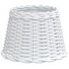 vidaXL Lampsk&auml;rm vit &Oslash;30x20 cm korgmaterial