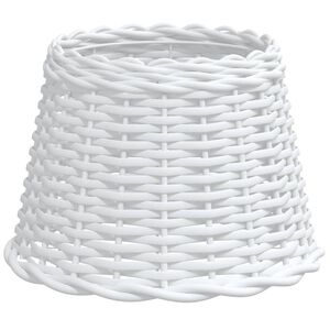 vidaXL Lampsk&auml;rm vit &Oslash;30x20 cm korgmaterial