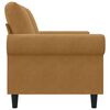vidaXL 2-sitssoffa brun 120 cm sammet