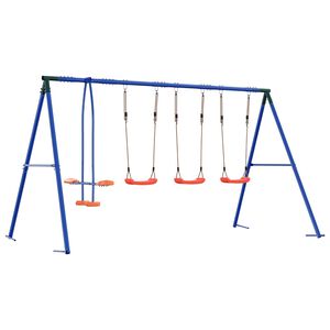 vidaXL Utegunga set Flerf&auml;rgsdesign St&aring;l och PE