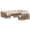 vidaXL Tr&auml;dg&aring;rdsoffset 13 pcs Beige konstrotting
