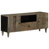 vidaXL TV-b&auml;nk ljusgr&aring; 105x33,5x46 cm mango i massivt tr&auml;