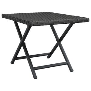 vidaXL Hopf&auml;llbart bord svart 45x35x32 cm konstrotting