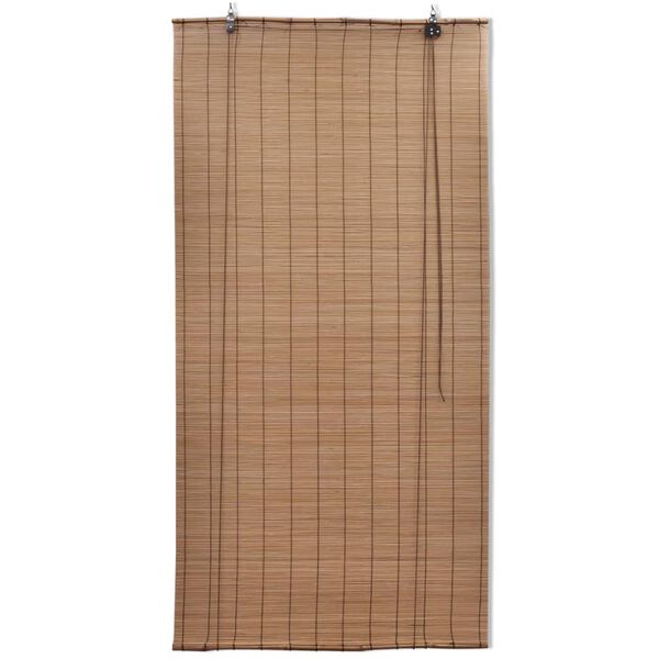 vidaXL Rullgardin bambu 2 st 100 x 160 cm brun