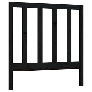vidaXL S&auml;nggavel svart 81x4x100 cm massiv furu